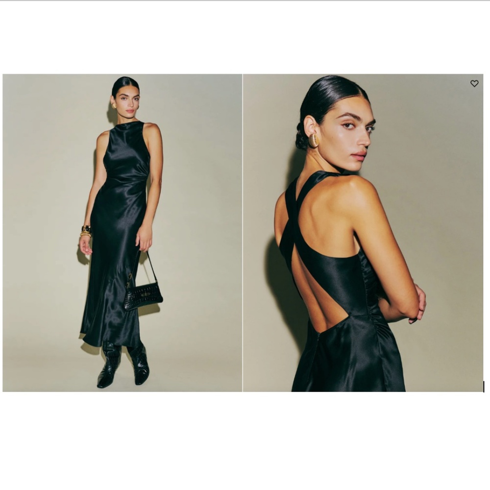 Reformation Casette Silk Dress